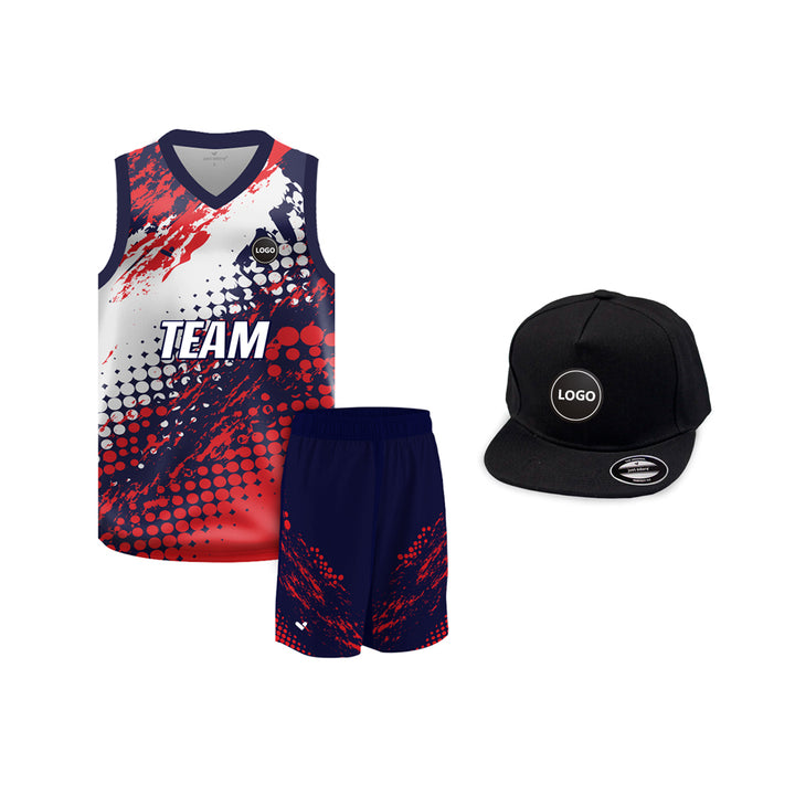 Digital printed Basketball Team Uniform Jersey and Shorts - MOQ 6 Pcs - Just Adore