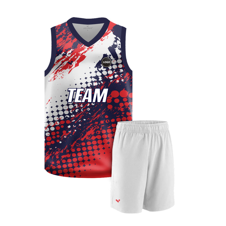 Sublimation Basketball Team Uniform Jersey and Plain Shorts Set MOQ 6 Pcs - Just Adore