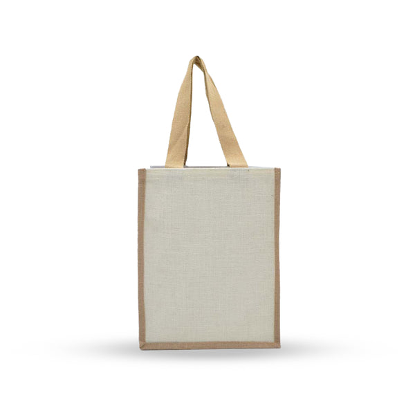 Two Tone Jute with Canvas Bag, Blank