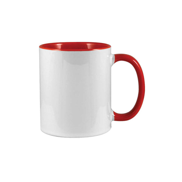 Two-Tone Ceramic Mug, Blank - MOQ 50 pcs