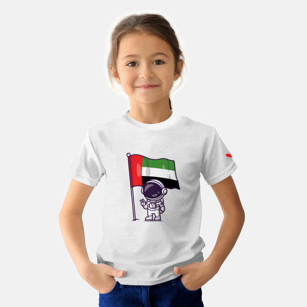 UAE Space Astronaut T-Shirt - White, Kids