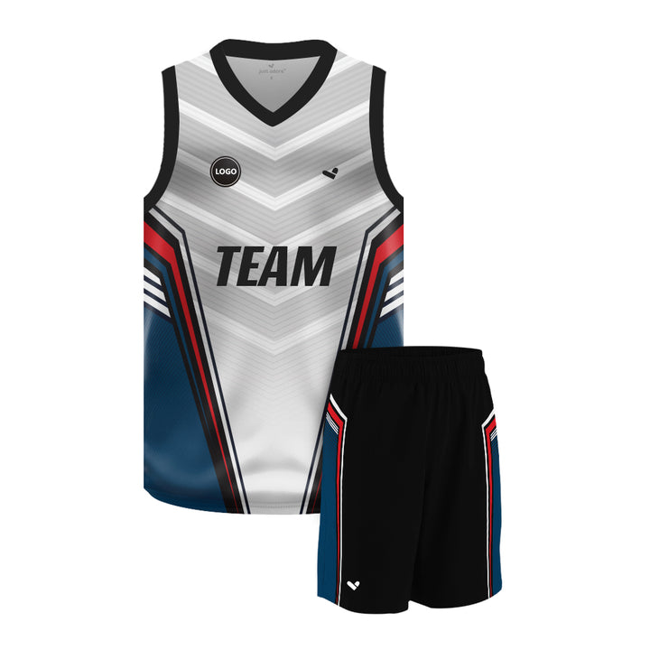 Multicolor Basketball Team Uniform Jersey and Shorts - MOQ 6 Pcs - Just Adore