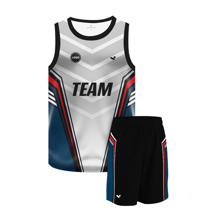 Multicolor Basketball Team Uniform Jersey and Shorts - MOQ 6 Pcs - Just Adore