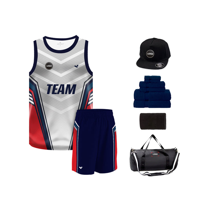 Multicolor Basketball Team Uniform Jersey and Shorts - MOQ 6 Pcs - Just Adore