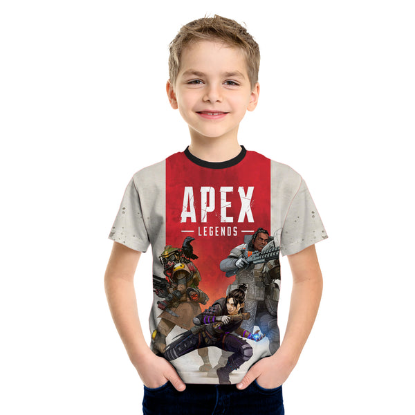 Apex Legends Battle Sublimation Printed Kids Tshirt