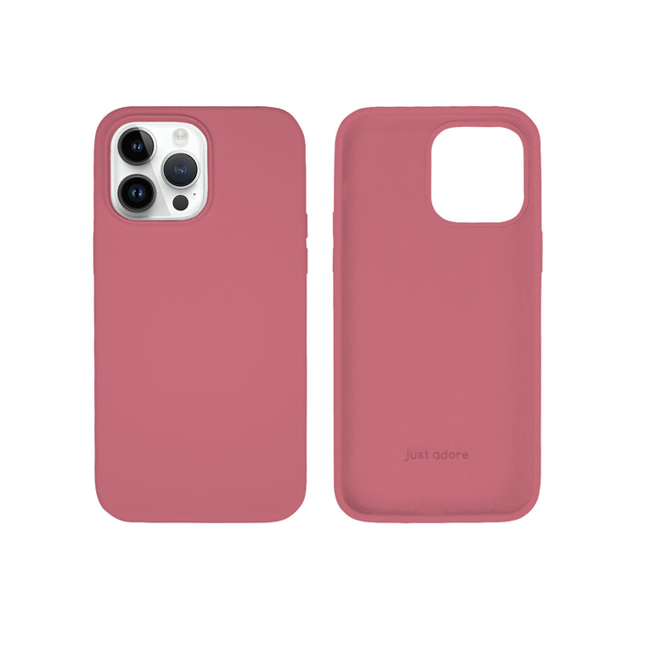 Silicone Case for iPhone 14 Pro Max, Matt Finish, Hard Case - 10 Colors - Just Adore