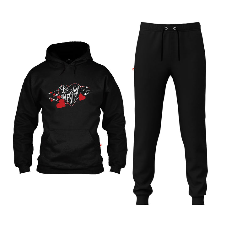 Be my valentine Hoodie for adult buy online, Shop Heart Hoodies for Valentines Day at online store, Valentine brand Hoodie and Jogger set at online shopping, Order valentine clothing brand online shopping at Just Adore®.