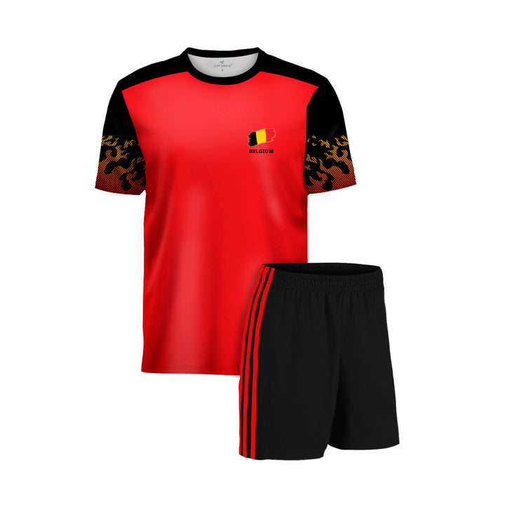 Belgium Football Team Fans Home Jersey Set - Just Adore