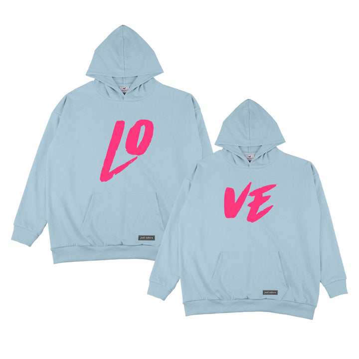 Oversized Couples Love Hoodie - Just Adore