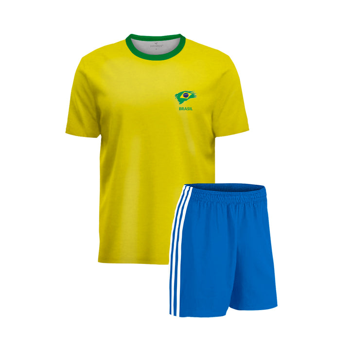 Brazil Football Team Jersey -Brazil Jersey Trouser Set Just Adore