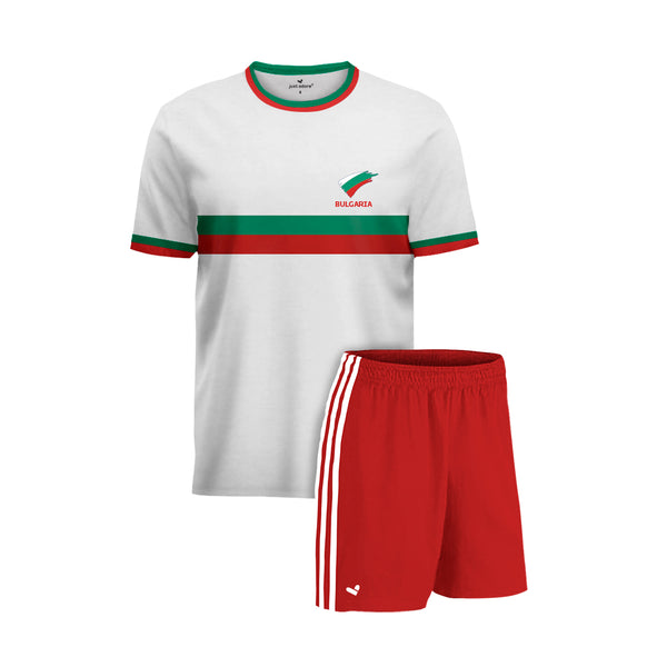 Bulgaria Football Team Fans Home Jersey Set