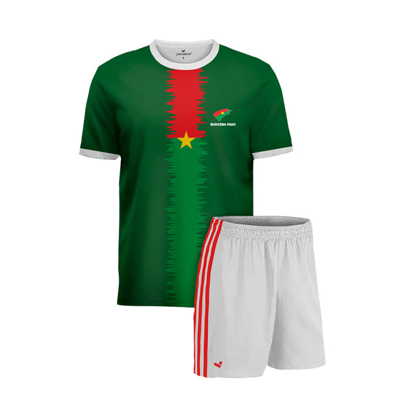 Burkina Faso Football Team Fans Home Jersey Set