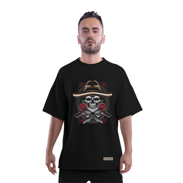 Calaveras Mexican Skull Oversized Men T Shirt