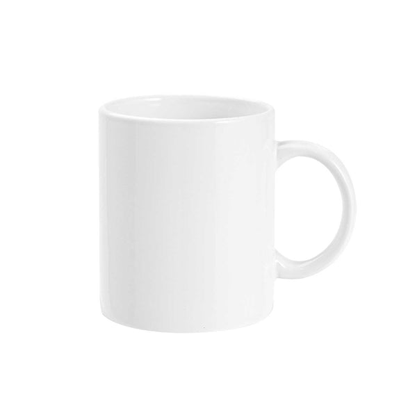 White Sublimation Ceramic Mug, 11 oz  - Glossy Finish, Blank - MOQ 50 pcs