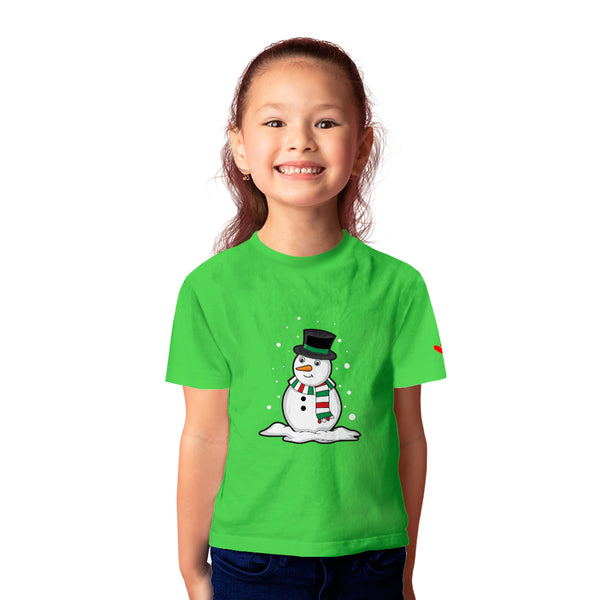 Christmas Snowman T-shirt - Kids