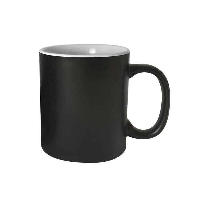 Magic Color Changing Mugs 11 oz - Matt Black, Blank - Just Adore