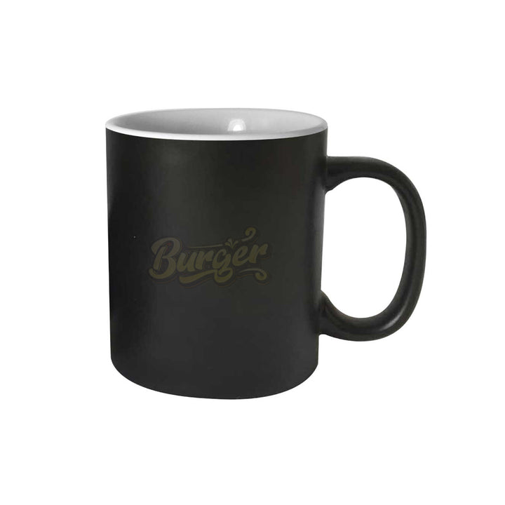 Magic Color Changing Mugs 11 oz - Matt Black, Blank - Just Adore