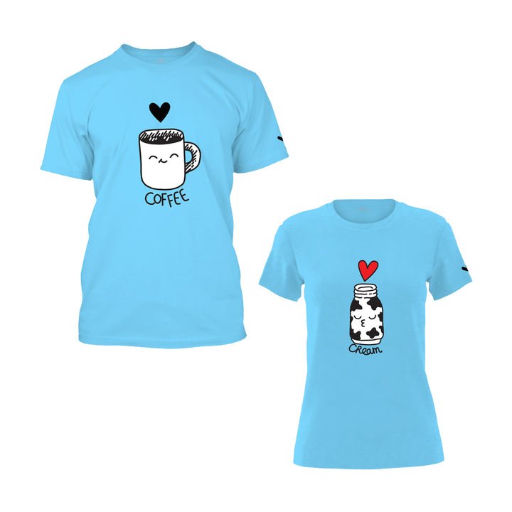 Best Customized shirts for couples online, Buy funny matching t-shirts for couples online, Unique couple t-shirt designs at online store, Order couple t-shirts online uae at Just Adore®
