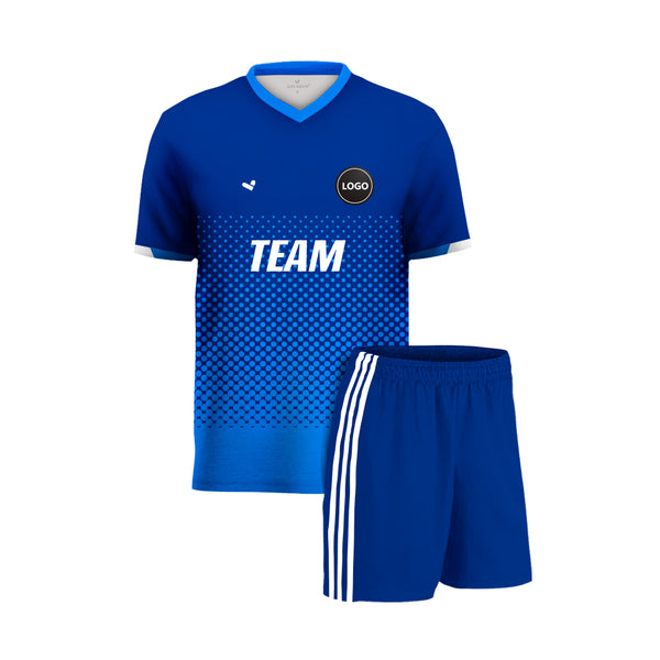 Custom football Team uniform Jersey and Plain Shorts - 11 Sets