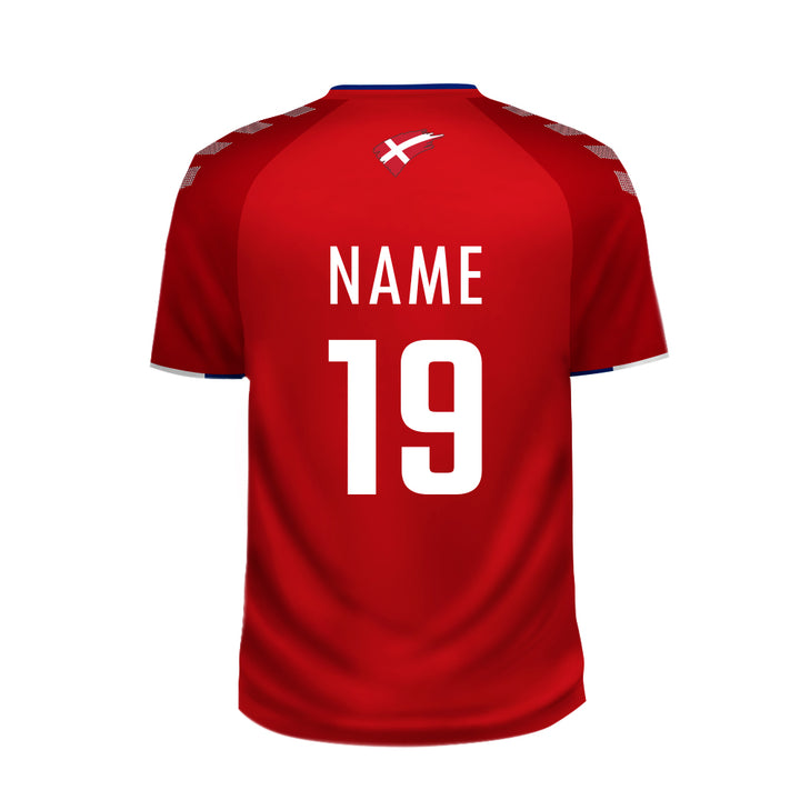 Buy Denmark football shirt online, Denmark Football jersey number and name customized Buy online, Get Danish soccer world cup jersey at online store, Purchase Denmark soccer jersey all over UAE Purchase all Football teams jerseys for adult & kids & International shipping at Just Adore