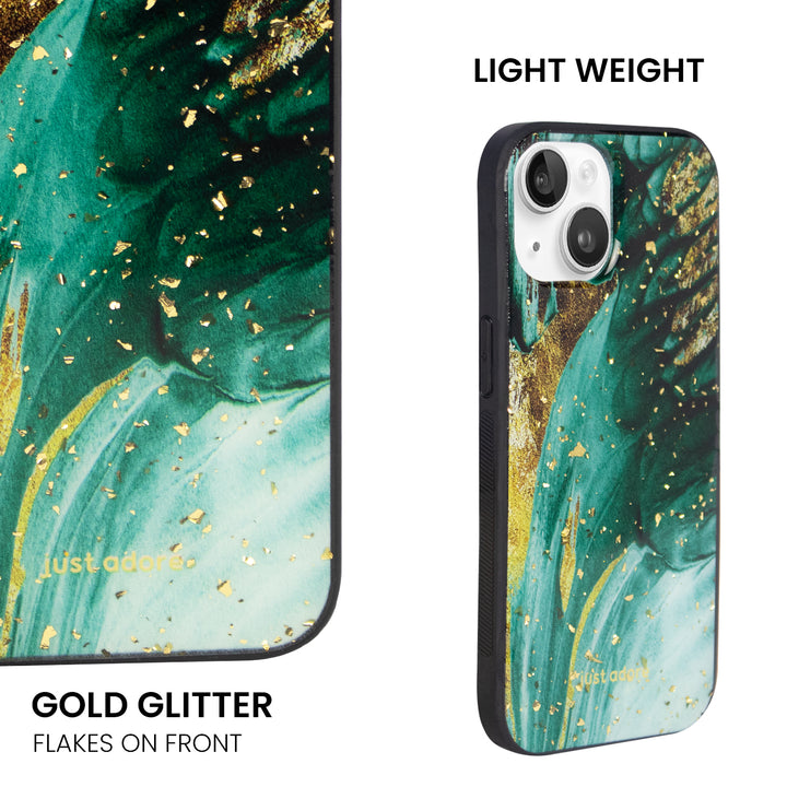 Emerald Green – Gold Glitter - Just Adore