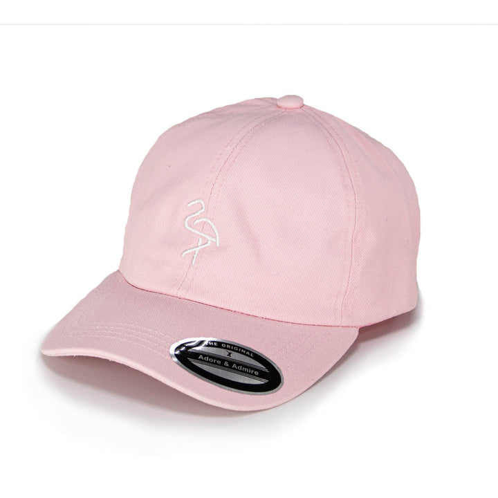 Flamingo Cap - Just Adore - Light pink dad hat with Flamingo bird embroidery at the front and unisex cap