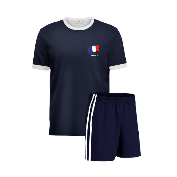 France Football Team Fans Home Jersey Set