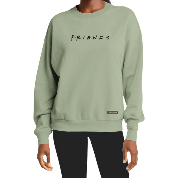 Oversized Women Friends Sweatshirt
