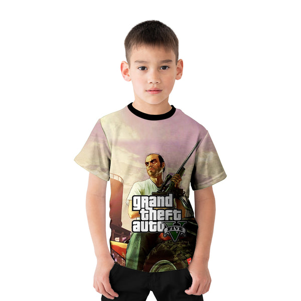 GTA V Sublimation Printed Kids Tshirt