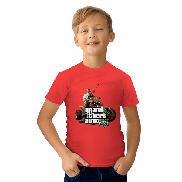 Shop GTA kids tees online, Buy GTA V gamers tshirts at online store, GTA gaming kids tees order online, Purchase various gamming tshirts for kids only at Just Adore