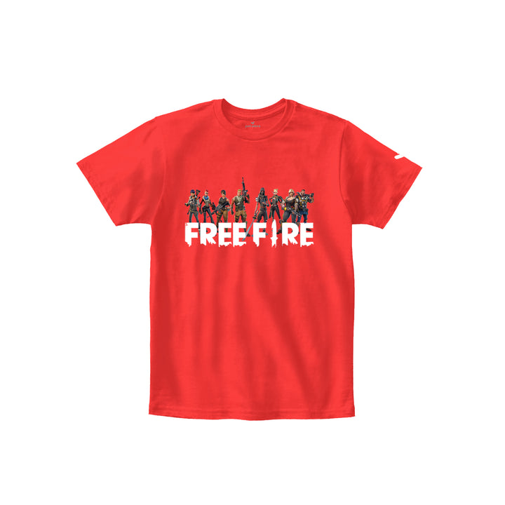 Free Fire Gaming Kids Tshirt - Just Adore
