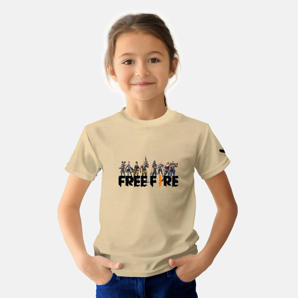 Free Fire Gaming Kids Tshirt