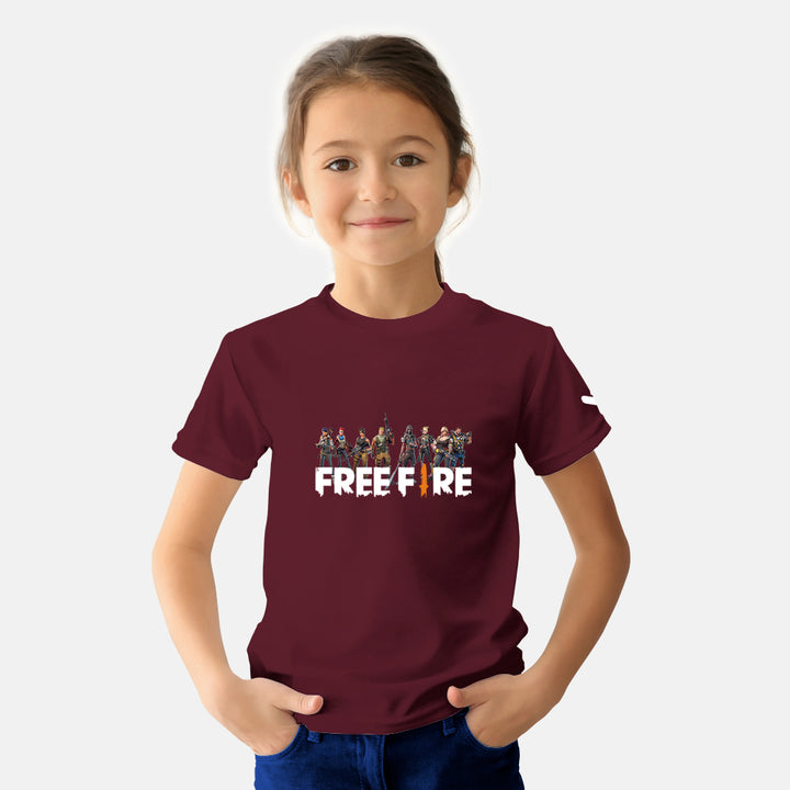 Free Fire Gaming Kids Tshirt - Just Adore