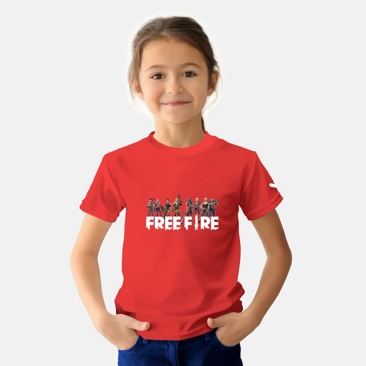 Free Fire Gaming Kids Tshirt - Just Adore