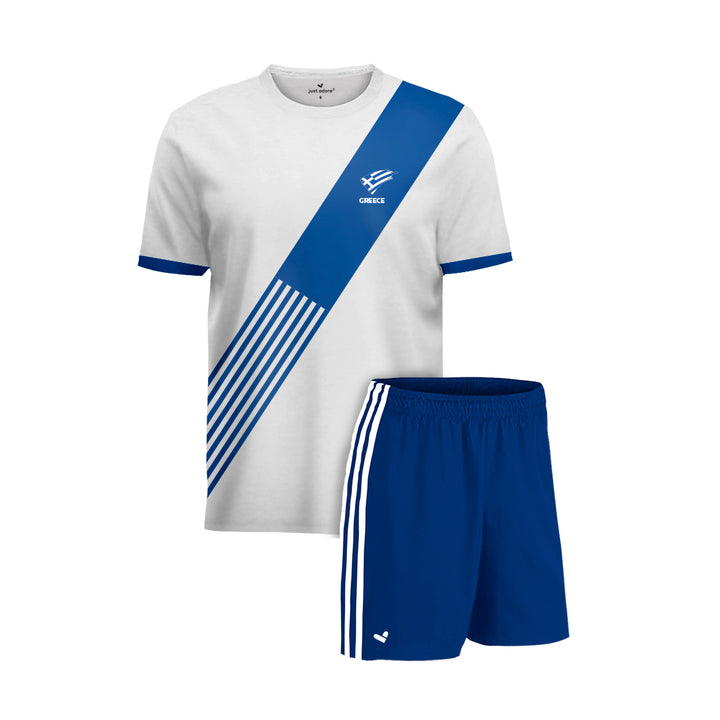 Greece Football Team Fans Home Jersey Set - Just Adore