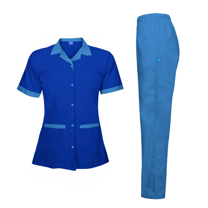 House cleaner uniform shop Online, Shop Cleaning uniform shirts at online store, Order Ladies Cleaning Uniforms online all over UAE, Purchase Premium clearers uniform shirt with pant set  for female only at Just Adore®