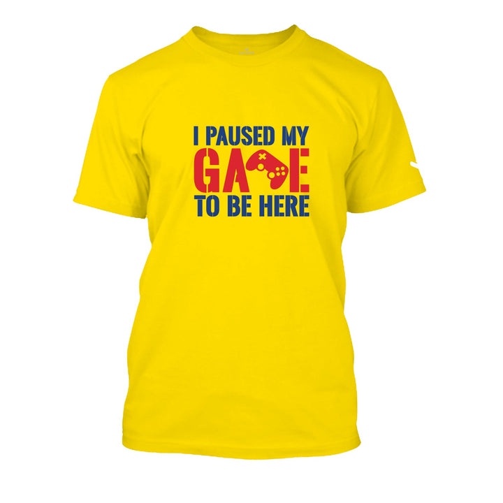 I Paused My Game To Be Here Tshirt Mens, Funny Slogan T-shirts Buy Online, Purchase t-shirt slogans for college students Online, Order funny slogan t-shirts womens at Just Adore®.