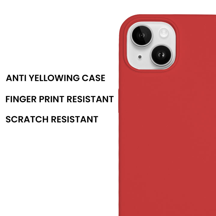 Silicone Case for iPhone 14, Matt Finish, Hard Case - 10 Colors - Just Adore