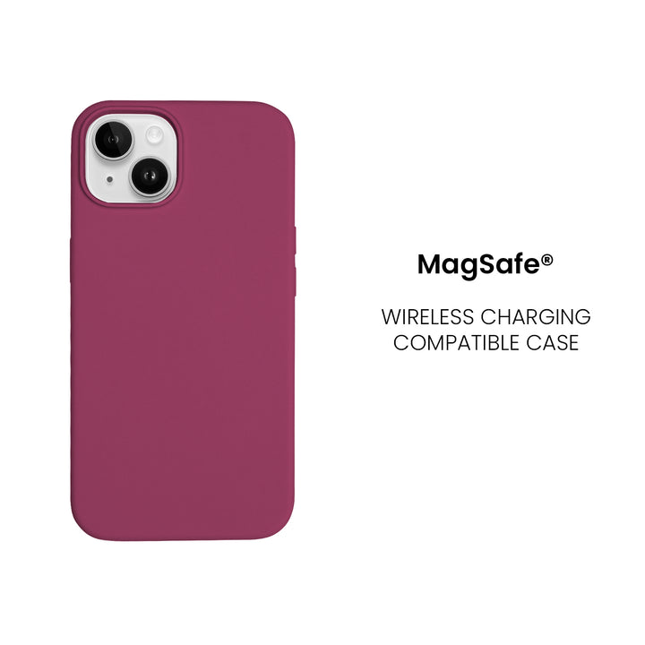 Silicone Case for iPhone 14, Matt Finish, Hard Case - 10 Colors - Just Adore