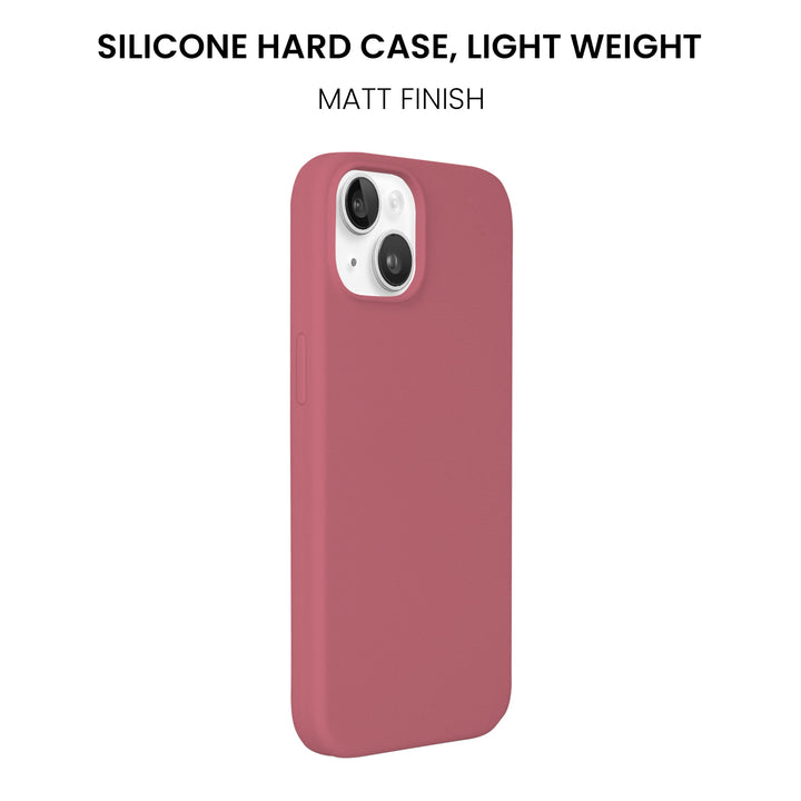 Silicone Case for iPhone 14, Matt Finish, Hard Case - 10 Colors - Just Adore