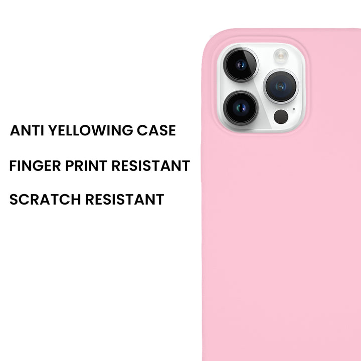 Silicone Case for iPhone 14 Pro Max, Matt Finish, Hard Case - 10 Colors - Just Adore