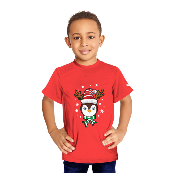 Christmas Penguin T-shirt - Kids