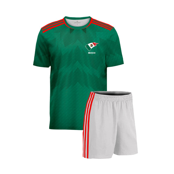 Mexico Football Team Home Fans Jersey Set