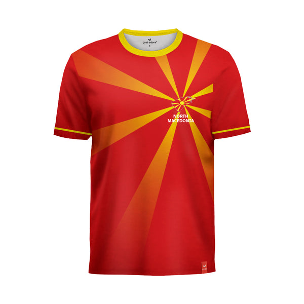 North Macedonia Football Team Fans Home Jersey