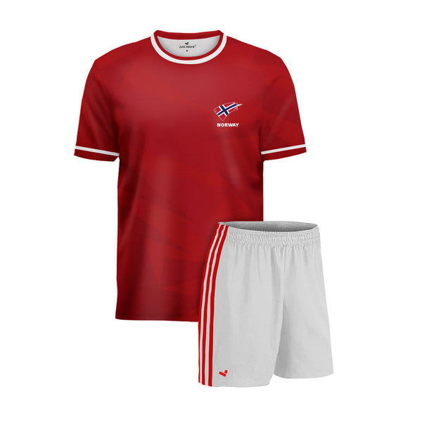 Norway Football Team Fans Home Jersey Set