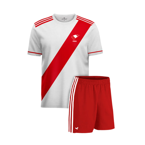 Peru Football Team Fans Home Jersey Set