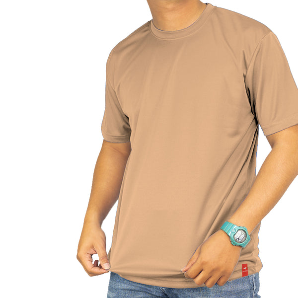 Round Neck Mesh T-shirt, Short Sleeve, Unisex- Light Colors, MOQ - 12 pcs (Mixed Sizes)