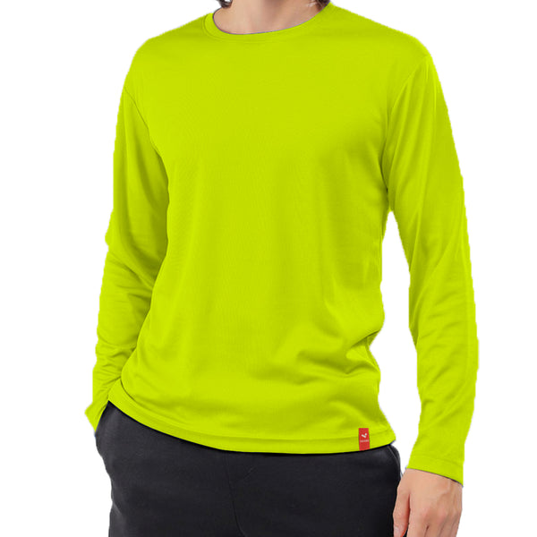 Round Neck Mesh T-shirt, Long Sleeve, Kids - Light Colors, MOQ - 12 pcs (Mixed Sizes)