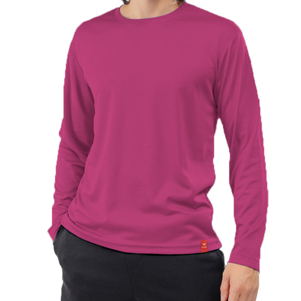 Round Neck Mesh T-shirt, Long Sleeve, Kids - Dark Colors, MOQ - 12 pcs (Mixed Sizes)