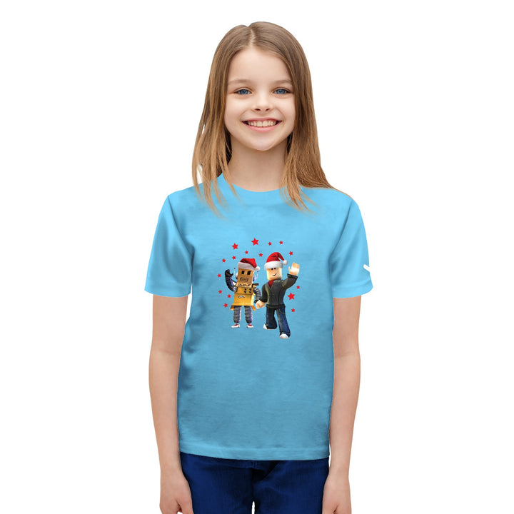 Roblox Children T-shirt Printing Fashion Short Sleeve Round Collar T-shirt  -Grey: Buy Online at Best Price in UAE 